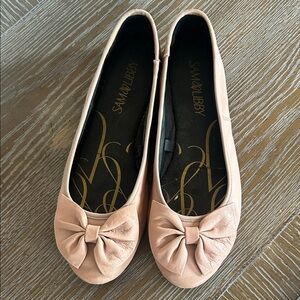 Sam & Libby Women's Pink Bow Loafers